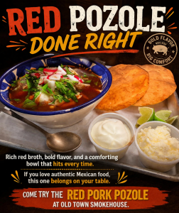 Authentic Mexican Food in Wentzville, MO 2 Delicious red pozole with bold flavors